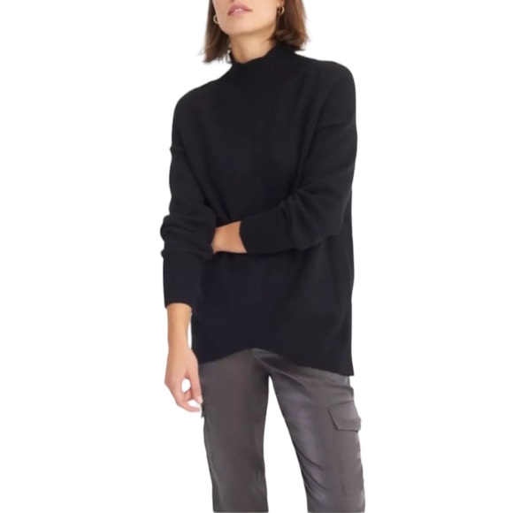 Anthropologie Maeve Black Crystal Tunic Sweater - Picture 6 of 14